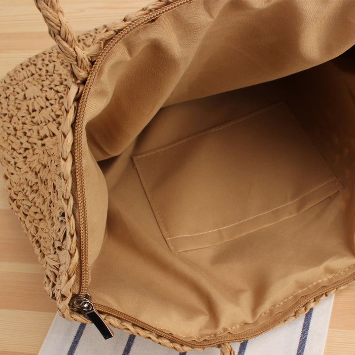 Hand-knotted straw bag Stornfield