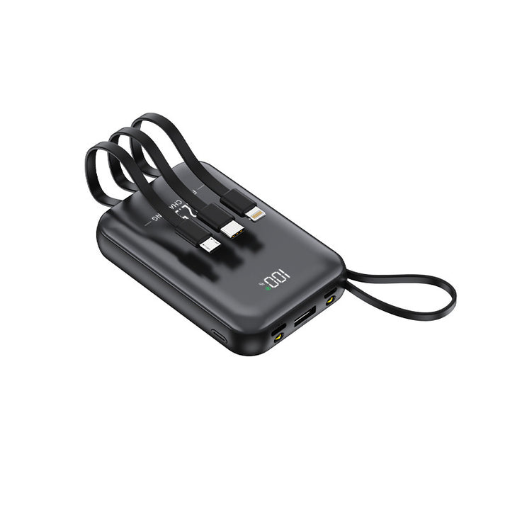 Portable power bank with integrated charging cables and fast charging function Stornfield