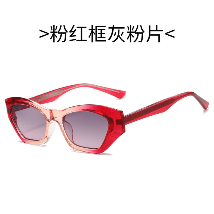 Ladies Cat-Eye Sunglasses with Modern Transparent Accents Stornfield