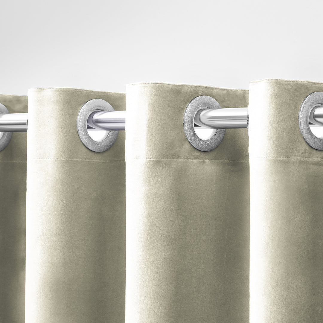Velvet Grommet Top Curtain Stornfield