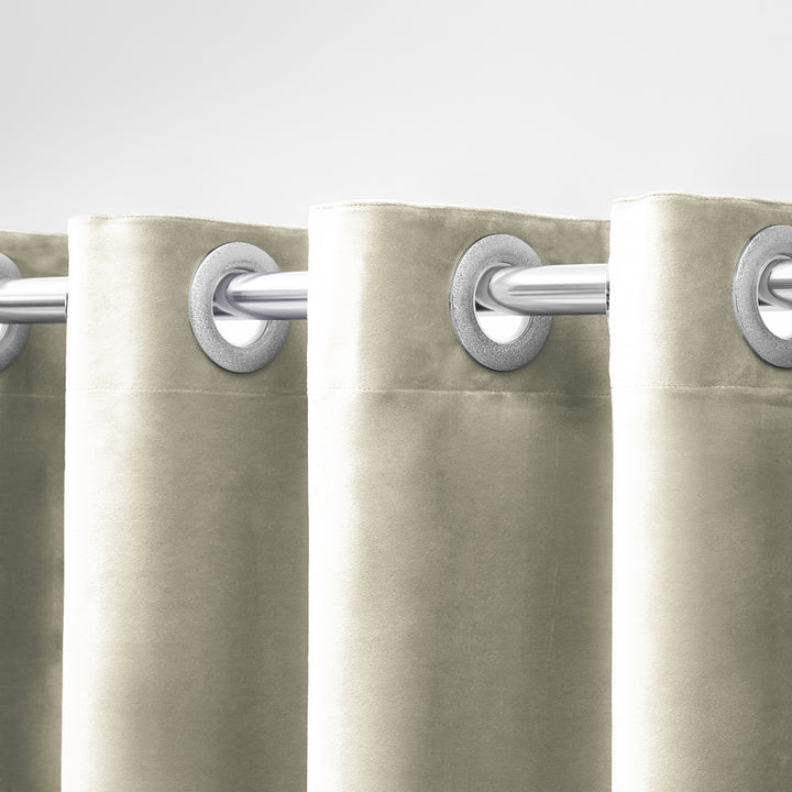 Velvet Grommet Top Curtain Stornfield