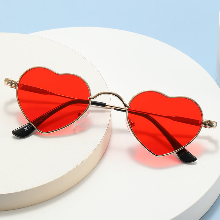Women's Heart-Shaped Sunglasses with Delicate Metal Frame Stornfield