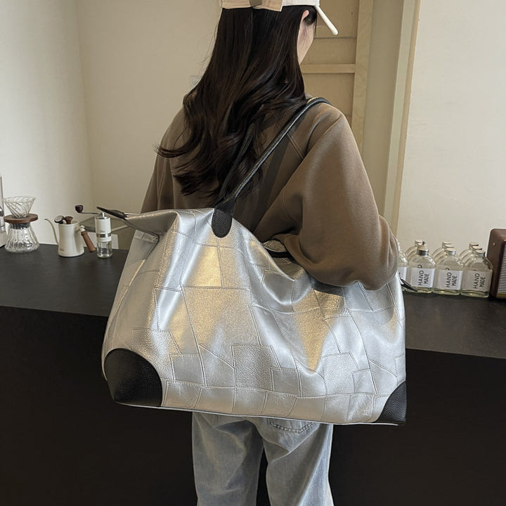 Luxurious Leather Travel Duffle Bag
