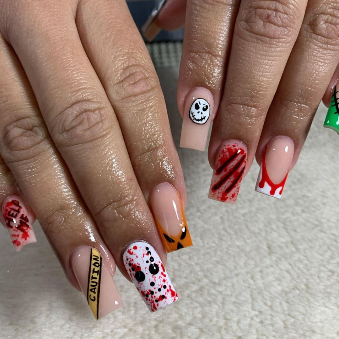 Spooky Themed 3D Nail Art Extensions Stornfield