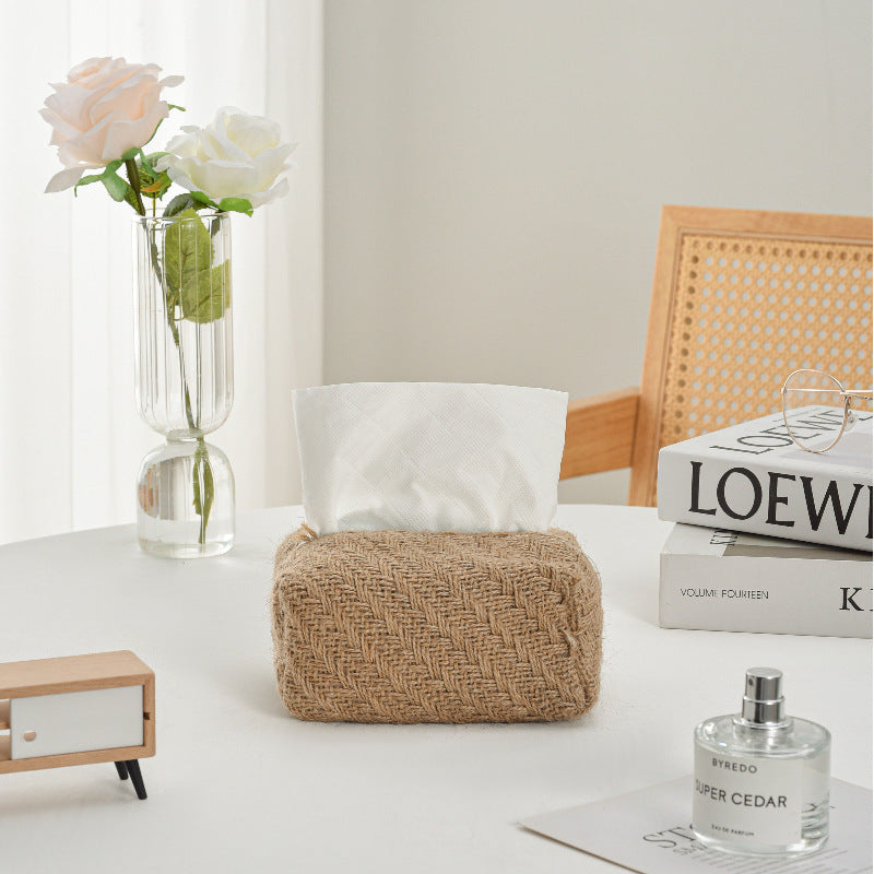 Decorative Textured Tissue Box Cover Stornfield
