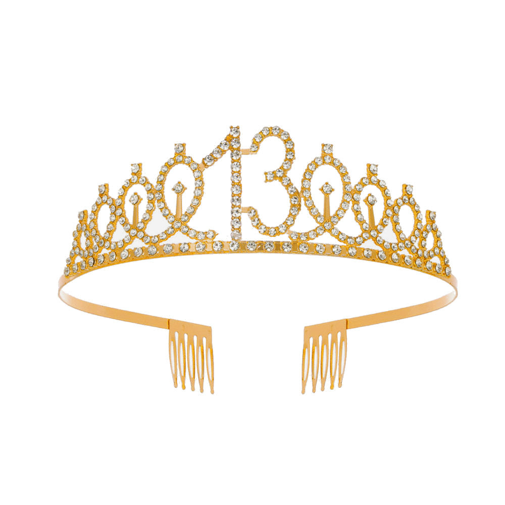 Women's Crystal-Embellished Tiara with Elegant Design Stornfield