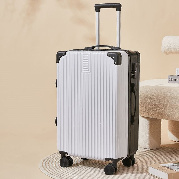 Hard-shell suitcase with double safety lock and flexible interior Stornfield