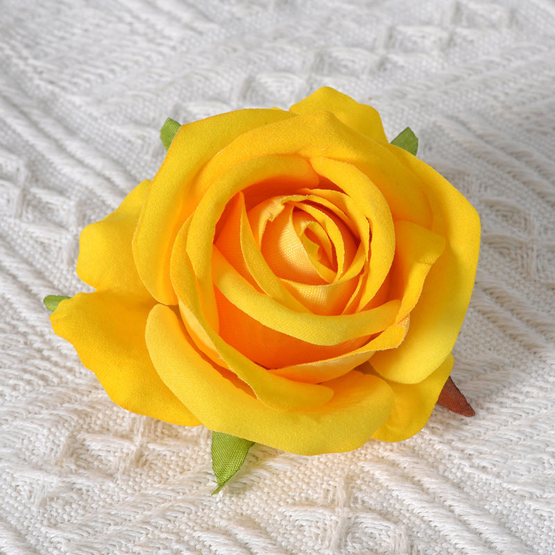 Decorative Velvet Rose Pin Brooch