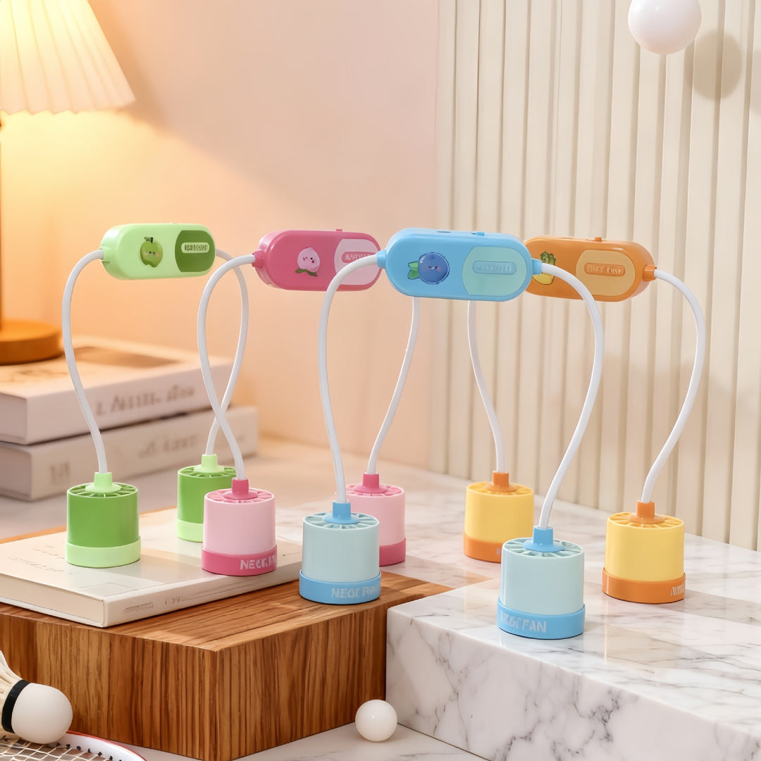 Women Portable Neck Fan with Flexible Design and Powerful Air Circulation Stornfield