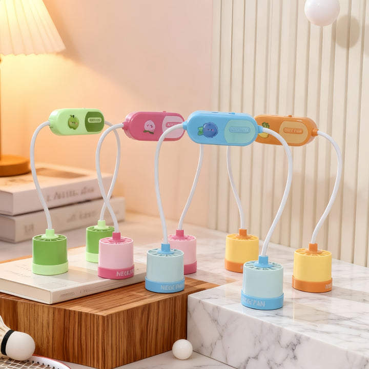 Women Portable Neck Fan with Flexible Design and Powerful Air Circulation Stornfield