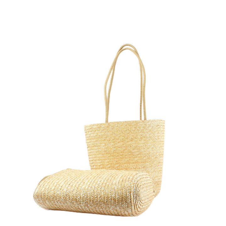 Spacious basket bag with pocket Stornfield