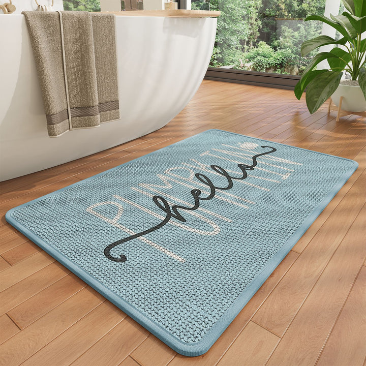 Decorative Plush Bath Mat