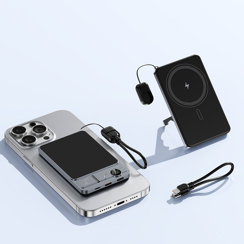 Portable power bank with integrated wireless charging technology and dual fast charging function Stornfield
