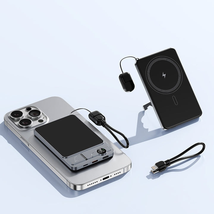 Portable power bank with integrated wireless charging technology and dual fast charging function Stornfield