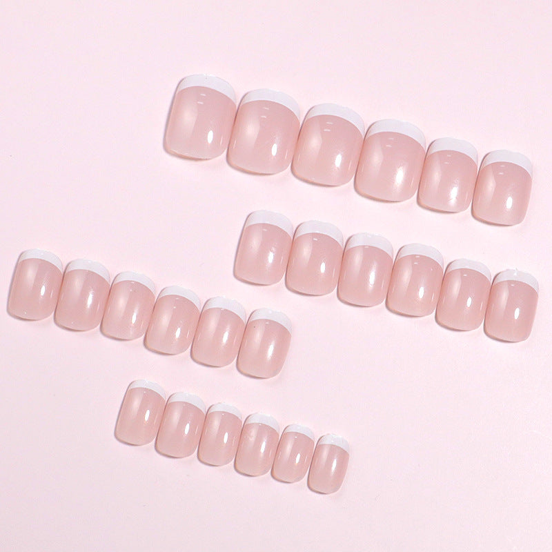 Classic French Tip Press-On Nail Set Stornfield