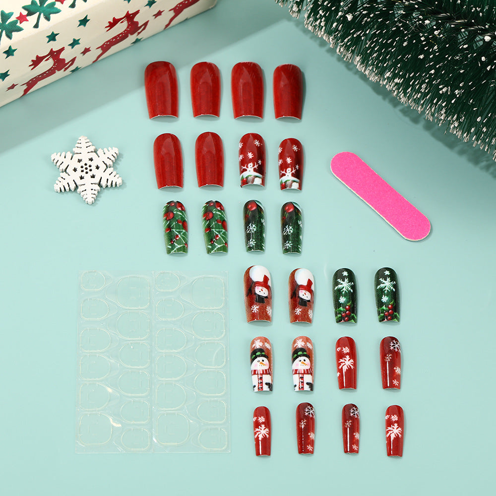 Festive artificial nails with Christmas motifs Stornfield