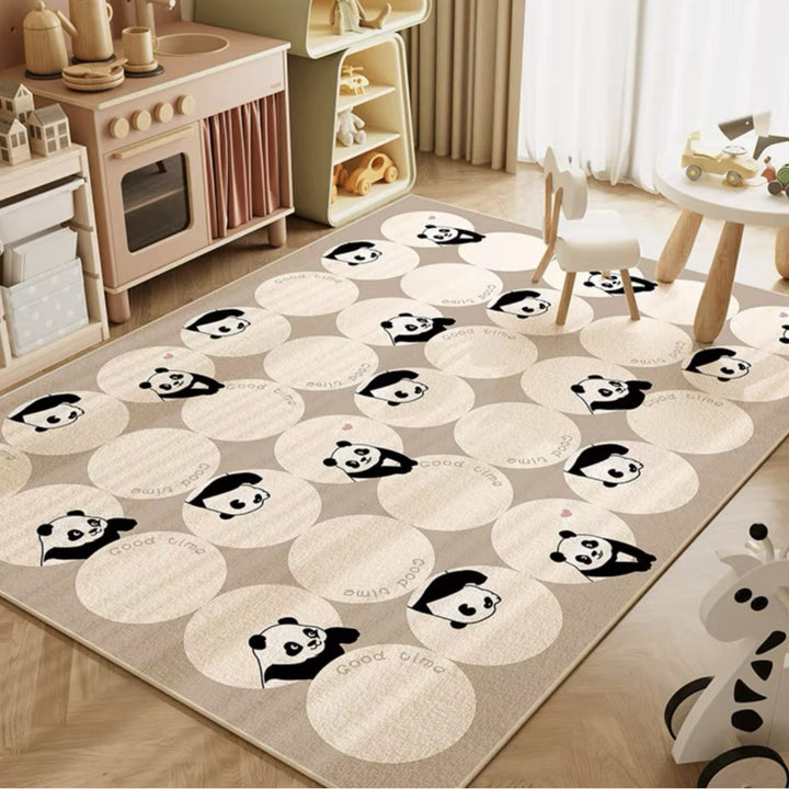 Children's Playful Cat-Themed Area Rug Stornfield