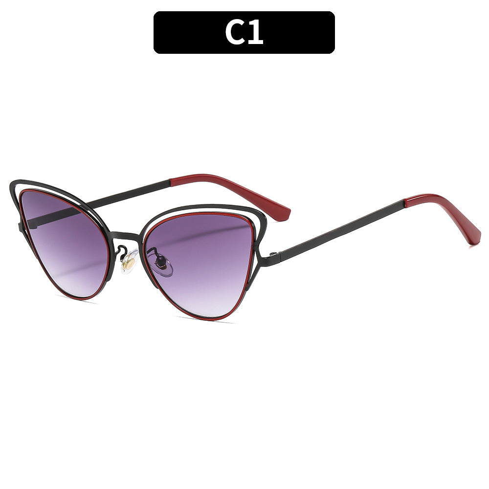 Women's Cat-Eye Sunglasses with Luxurious Metal Frame and High-Quality Gradient Lenses Stornfield