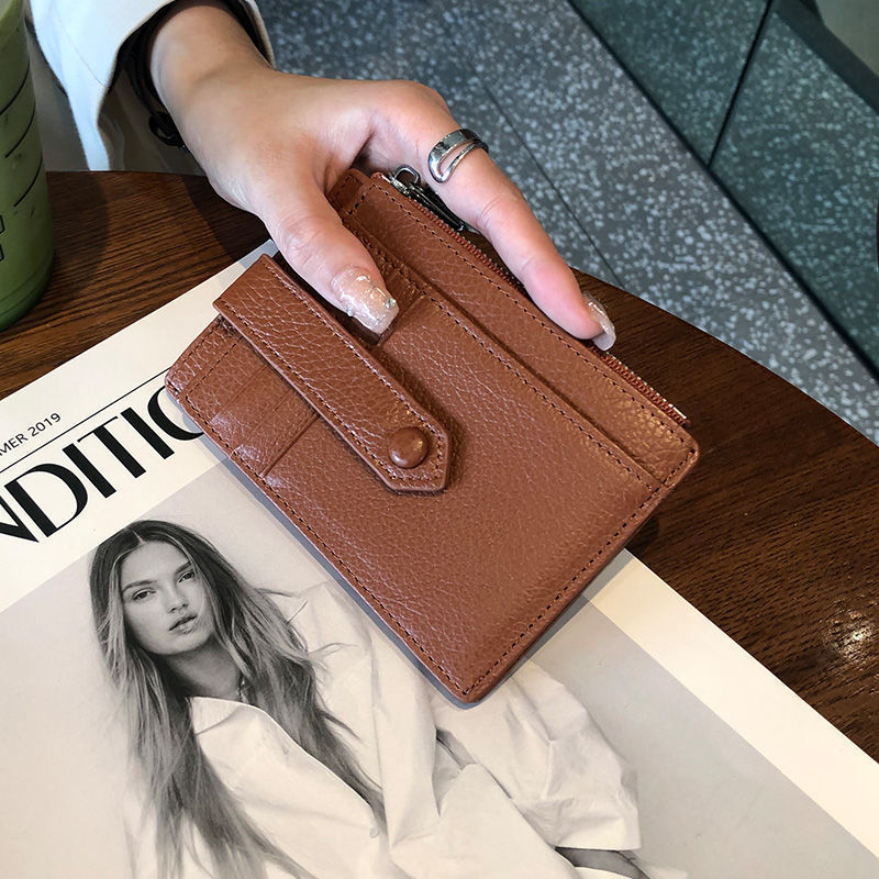 Compact Leather Zip Cardholder Stornfield