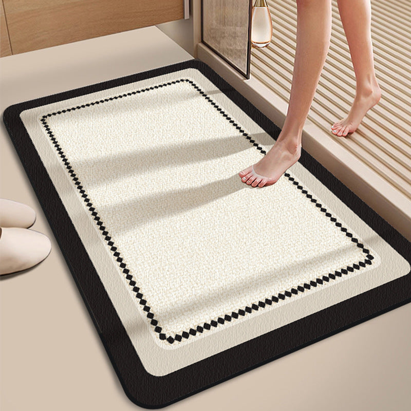 Geometric Pattern Non-Slip Bath Mat