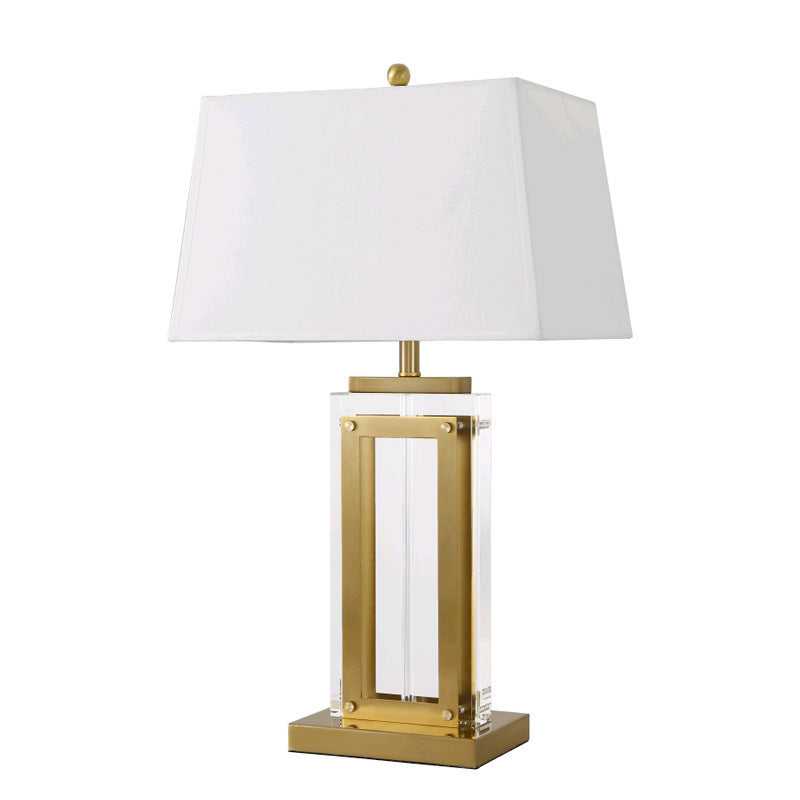 Elegant Table Lamp with Geometric Design