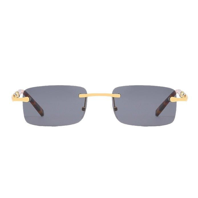 Women's elegant square sunglasses with luxury metal frame Stornfield