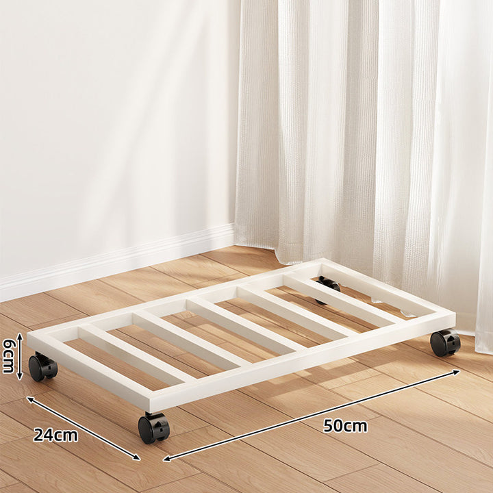 Low-Profile Round Plant Pot Dolly with 360° Swivel Casters