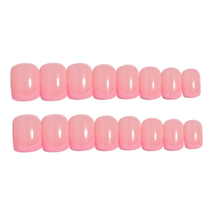 Chic French Tip Acrylic Press-On Nails Stornfield