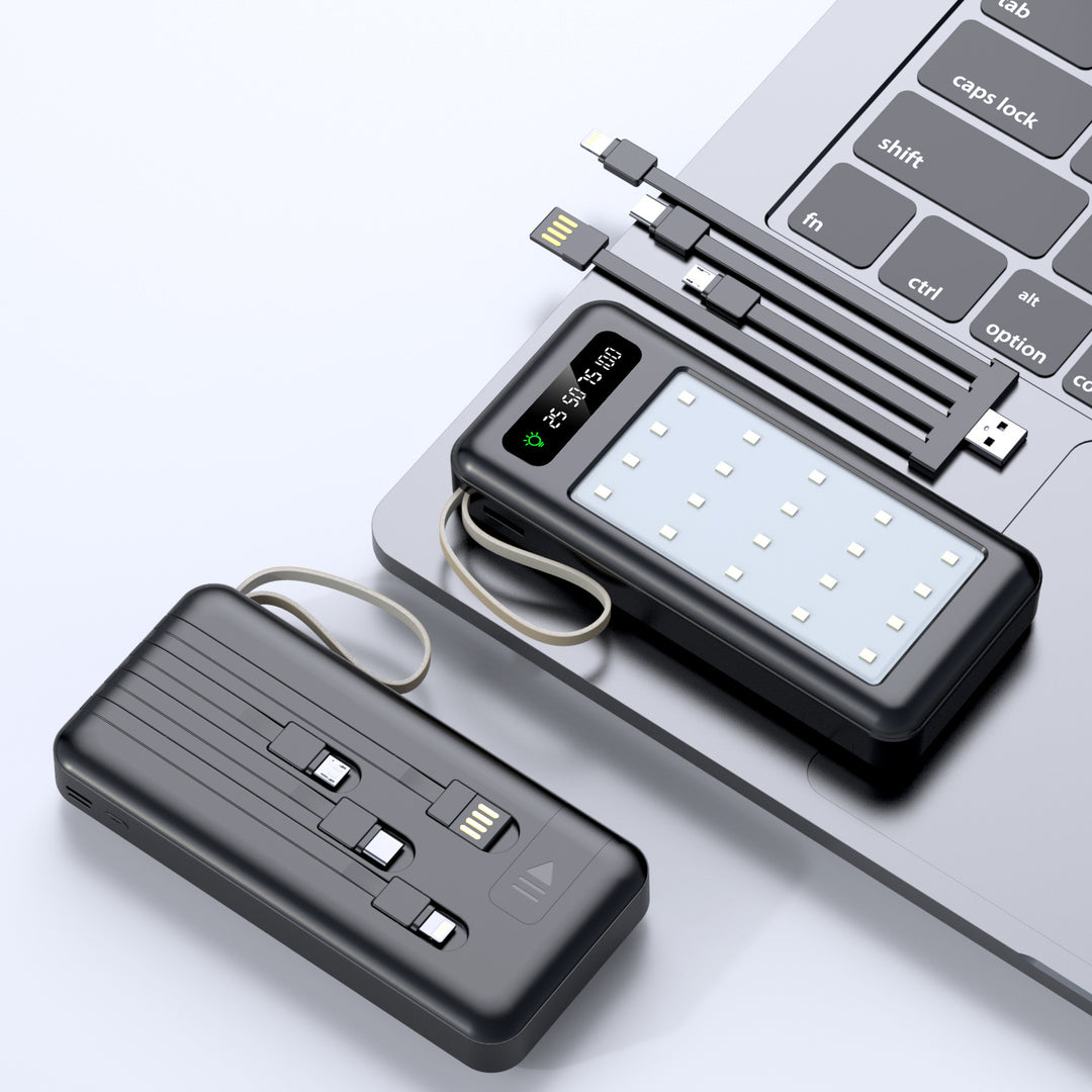 Portable power bank with multifunctional USB-C charging cable Stornfield