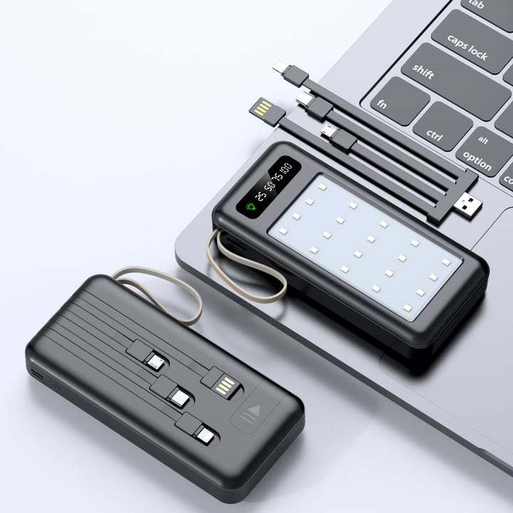 Portable power bank with multifunctional USB-C charging cable Stornfield