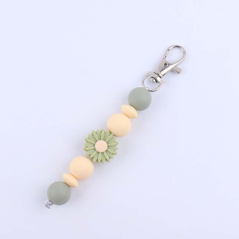Decorative Silicone Beaded Keychain Holder Stornfield