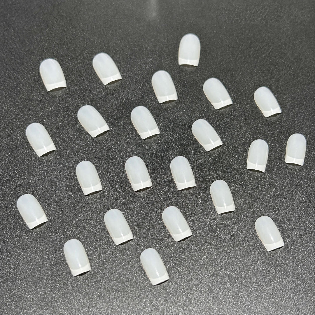 Elegant French Tip Press-On Nail Set Stornfield