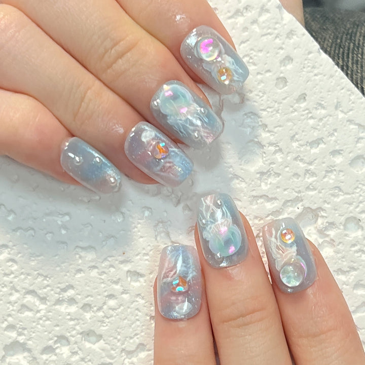 Artistic Premium Nail Extensions with Unique Artistic Accents Stornfield
