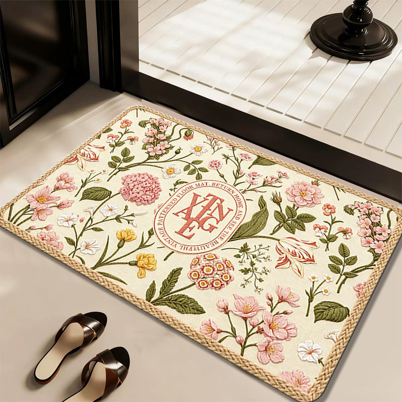 Floral Patterned Doormat