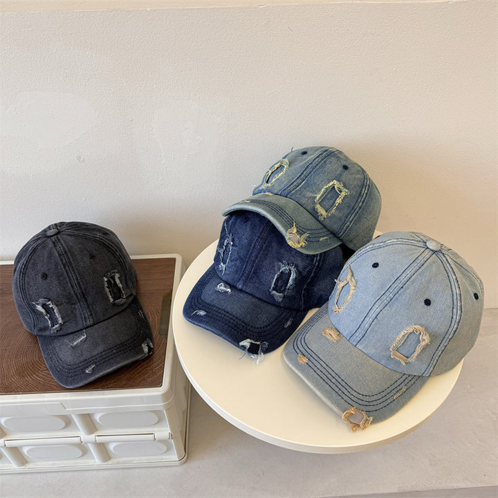 Men's Distressed Denim Baseball Cap Stornfield 1783921899