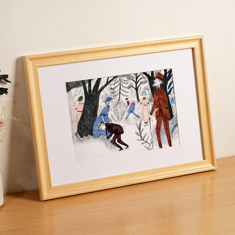 Artistic Framed Ice Skating Print for Home