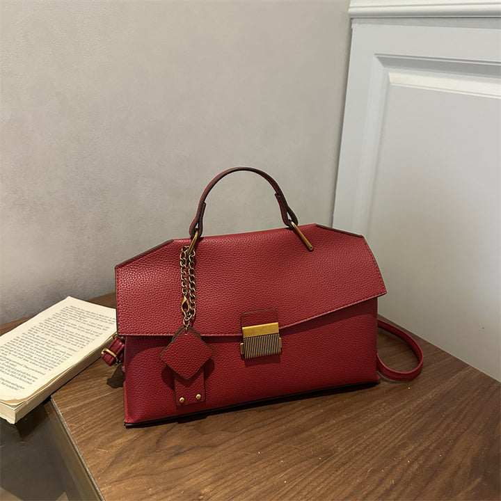 Structured Leather Satchel