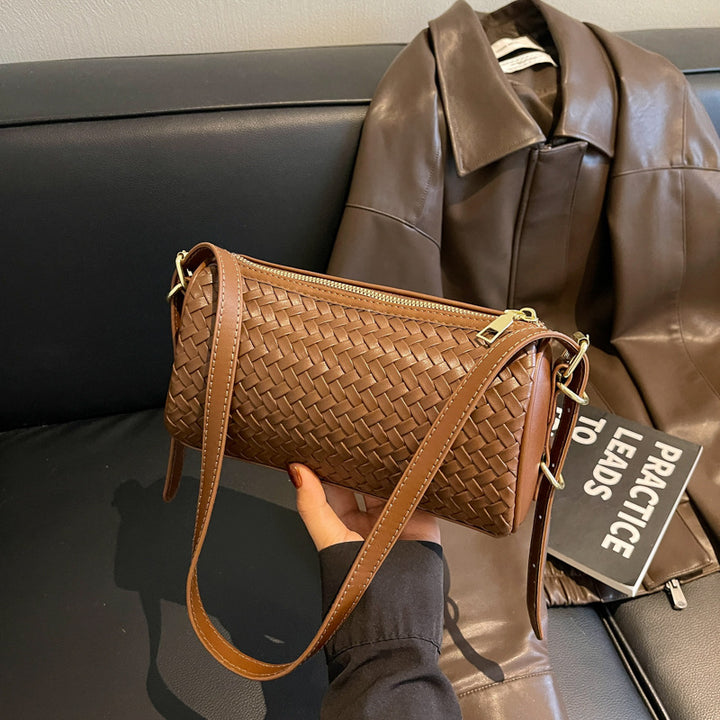 Woven Textured Crossbody Clutch