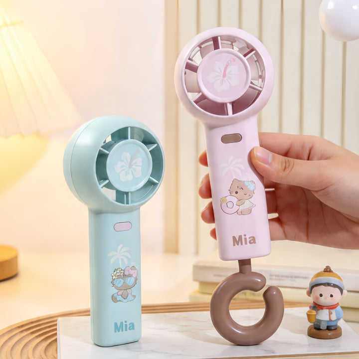 Women's Portable Handheld Fan with Cute Animal Design Stornfield