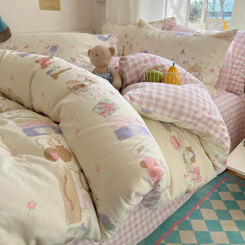 Cartoon-Themed Cozy Comforter Set