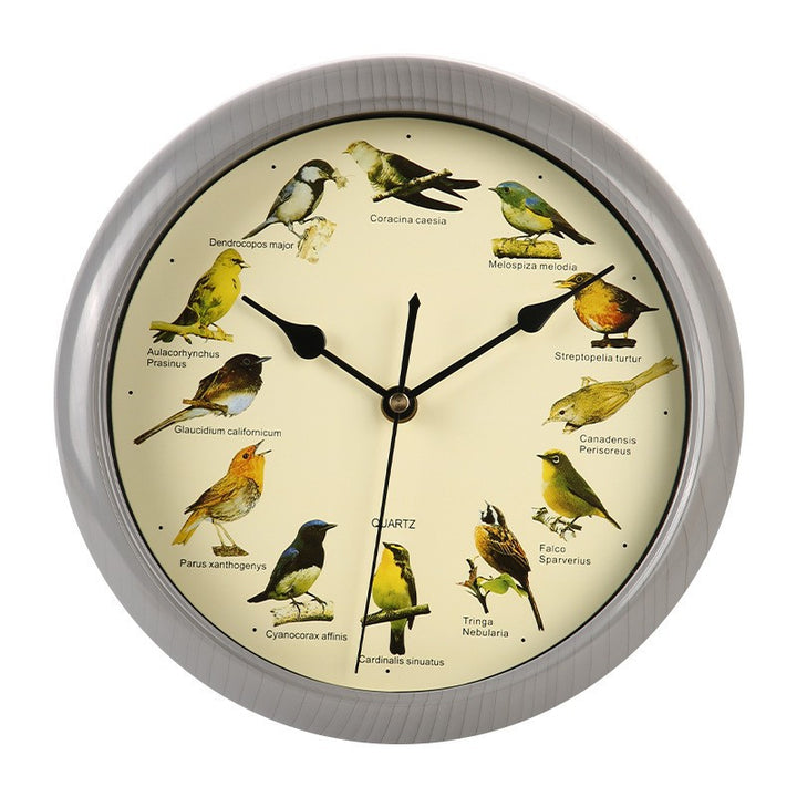 Wall clock with colorful bird design Stornfield