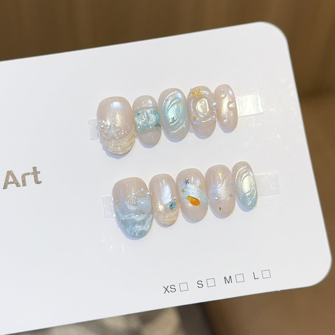 Art Nail Set with Maritime Design Stornfield
