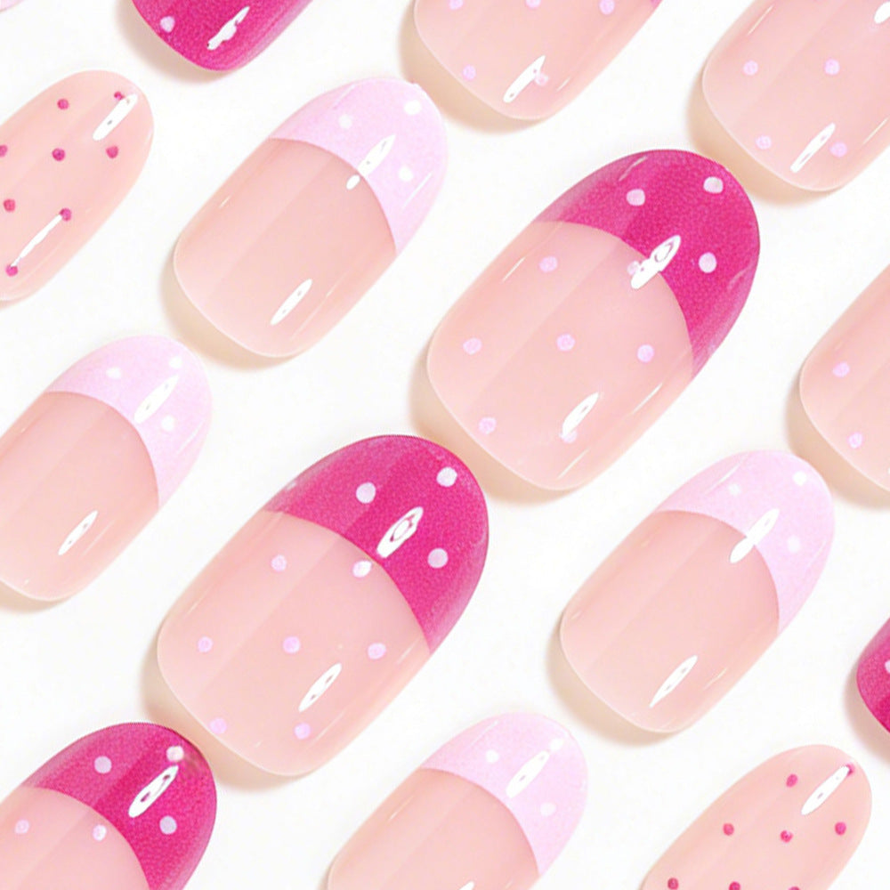 Artistic Polka Dot Press-On Nail Set Stornfield