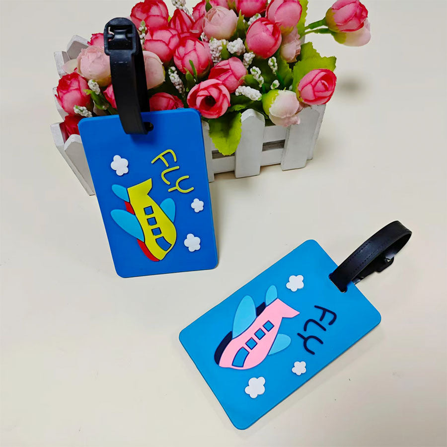 Unisex Travel-Themed Silicone Luggage Tag Stornfield