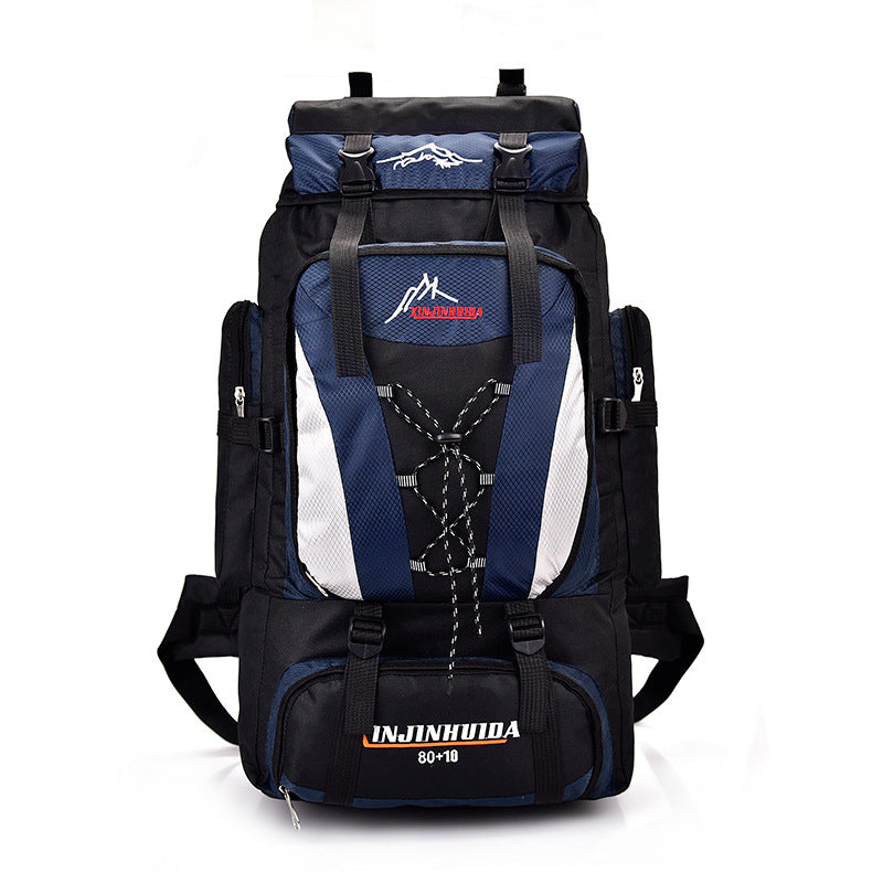 Unisex large trekking backpack with volume expansion and ergonomic carrying system Stornfield