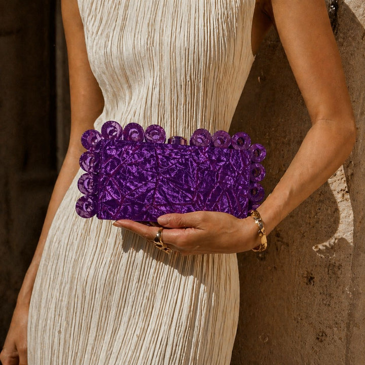 Glamorous Metallic Clutch