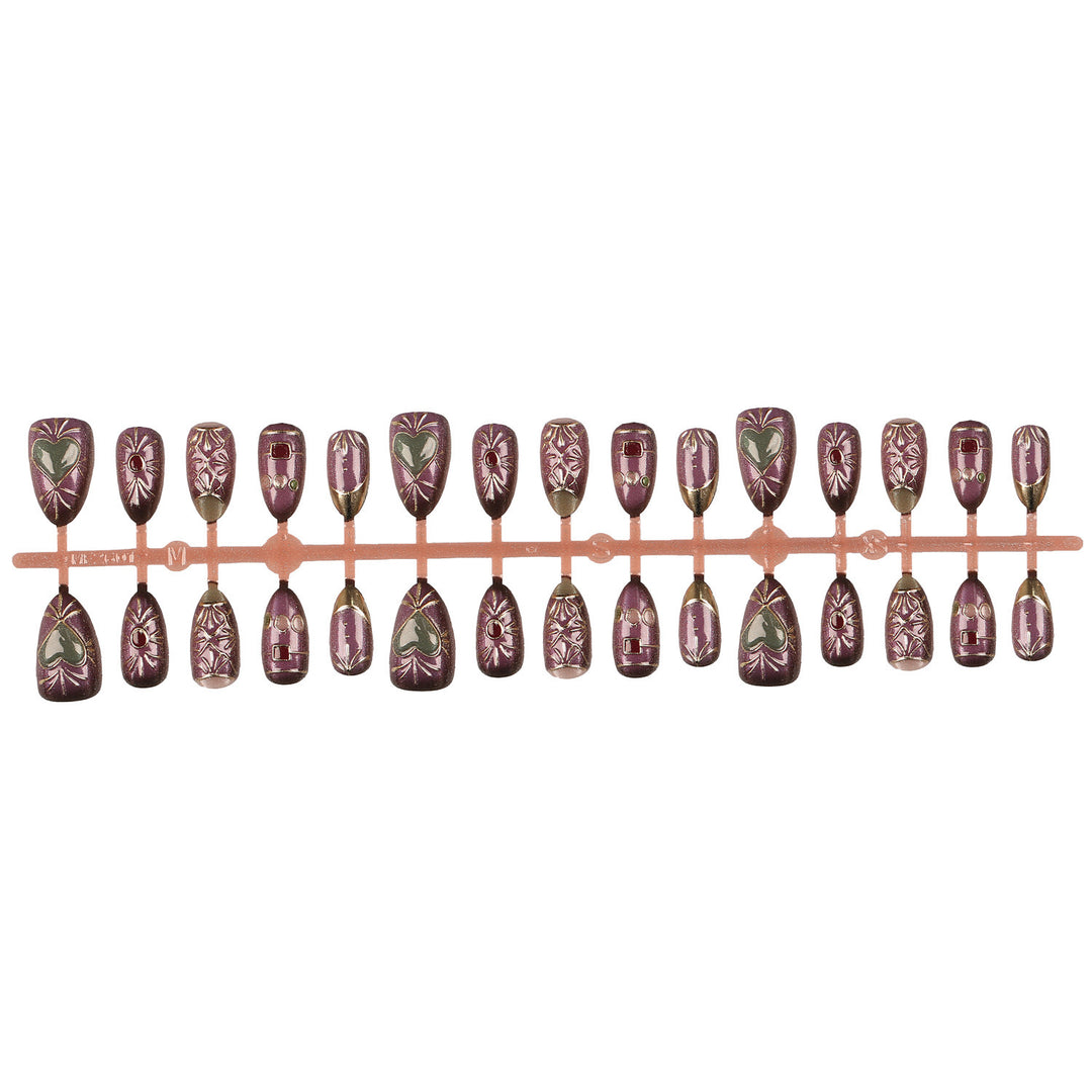 Decorative Press-On Nail Tips Set