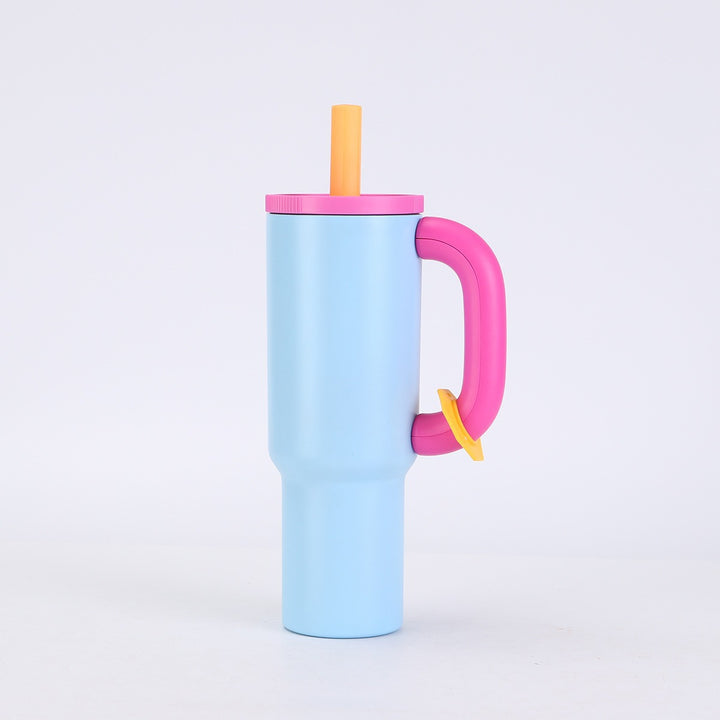 Ladies stylish insulated cup with straw Stornfield