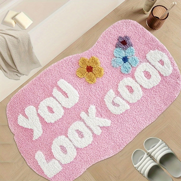 Fun Mushroom-Themed Bath Mat