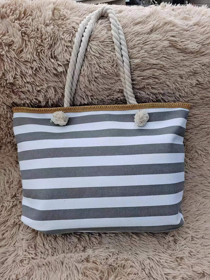 Beach bag with maritime stripe design Stornfield